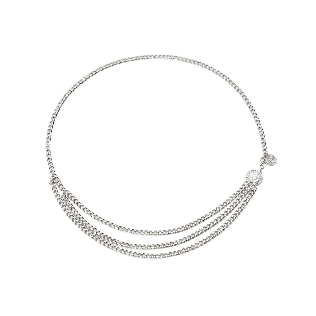 Valeria – Mehrlagige Taillenkette mit goldenen Akzenten