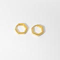 Aveline – Glossy Hexagon-Ohrringe mit luxuriöser Ausstrahlung