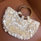 Marina – Elegante Perlmutt-Tasche mit handgefertigten Muschelelementen