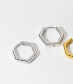 Aveline – Glossy Hexagon-Ohrringe mit luxuriöser Ausstrahlung