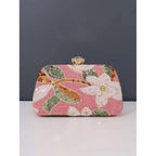 Leona – Bestickte Abendtasche mit Blumen-Muster