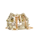 Stella – Glamouröse Pailletten-Tasche mit Kettenriemen