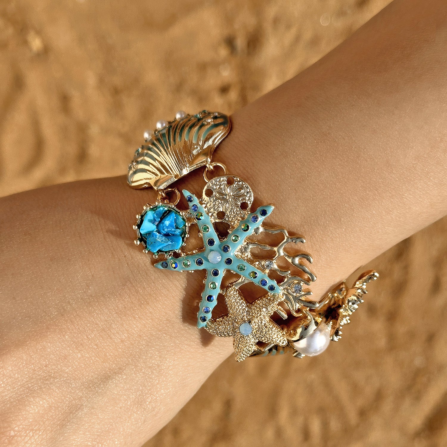 Thalassa – Maritimes Schmuck-Set mit Seestern-Anhängern