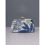 Leona – Bestickte Abendtasche mit Blumen-Muster